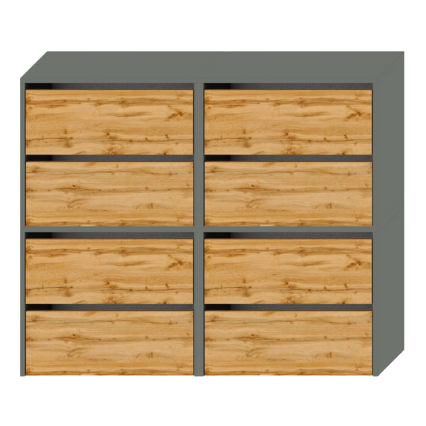 Porta Pennelli Jack Richeson In Legno Di Lyptus Con Coppe In Acciaio Inox – Laccato Scuro - 3