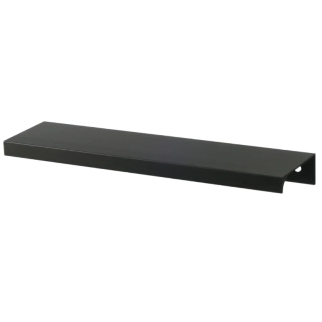 Maniglia per Mobili in Alluminio Profilo Tondo Edge Grip 480mm (Lunghezza totale 500mm) - Nero Opaco