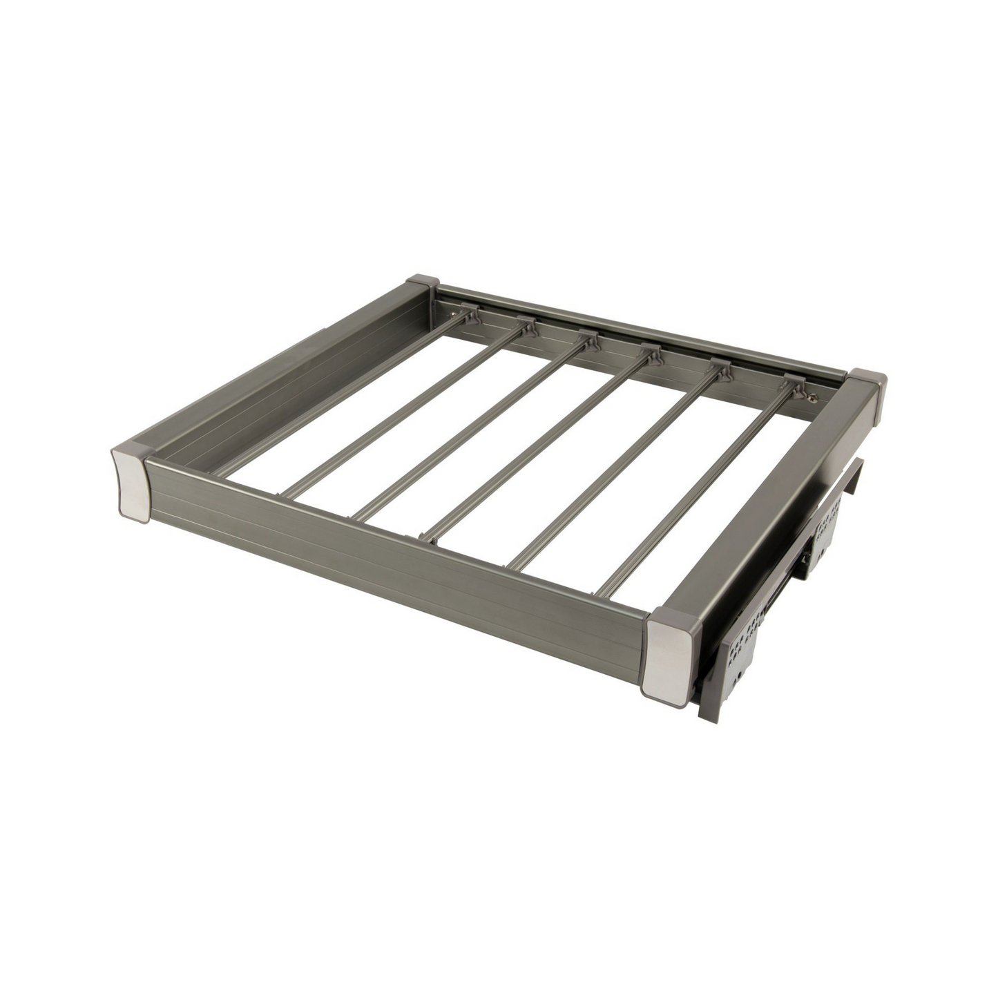 Portapantaloni Estraibile per Armadio 60cm con Soft-Close - Grigio