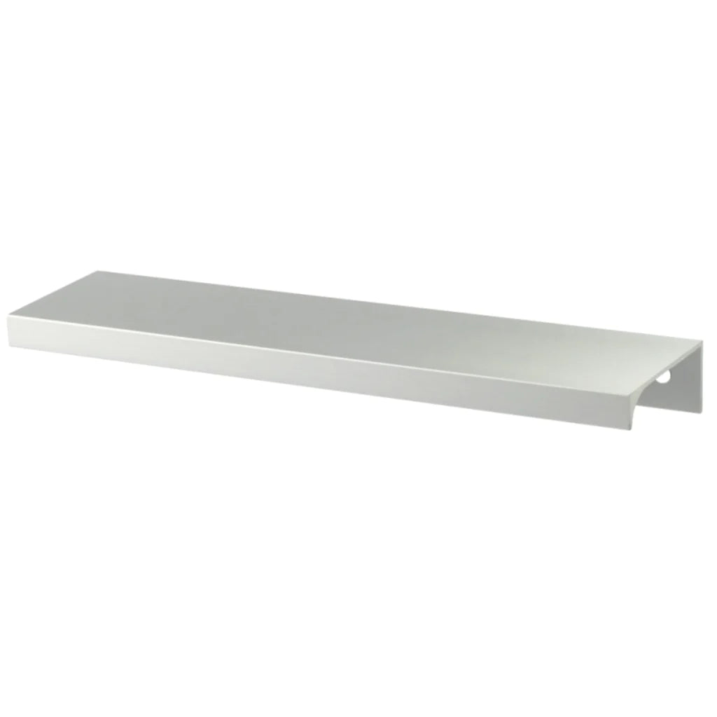 Maniglia per Mobili a Bordo Edge Grip in Alluminio Elettrolucidato - 96mm (Lunghezza Totale 116mm)