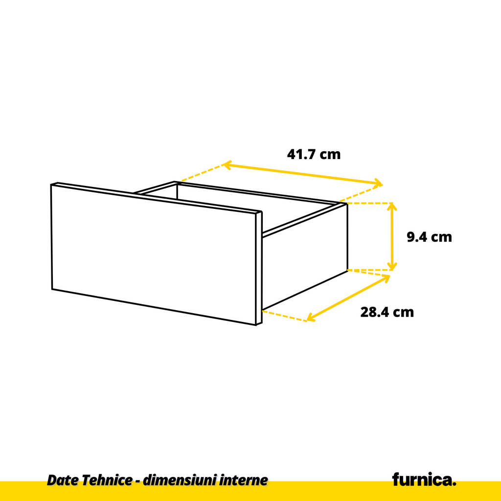 GABRIEL - Cassettiera a 6 cassetti - Credenza per camera da letto - Bianco opaco / Bianco lucido