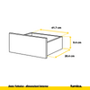 GABRIEL - Cassettiera a 6 cassetti - Credenza per camera da letto - Bianco opaco / Bianco lucido