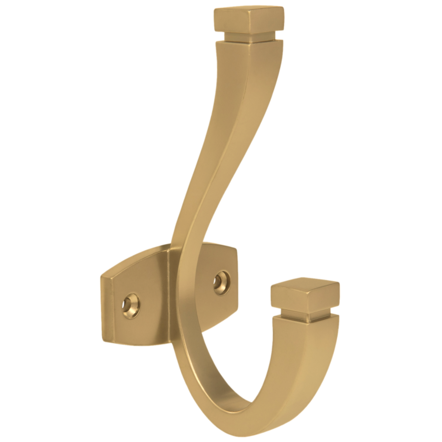 Gancio Appendiabiti moderno doppio 128 mm - Oro opaco