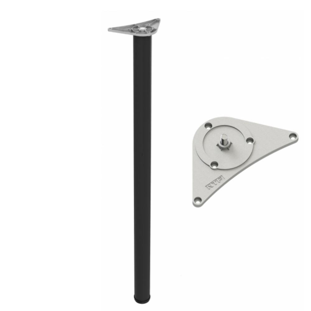 Piedini per Mobili regolabili nero 1100mm - Gamba per tavolo Ø60mm