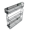 Cestello estraibilie per cucina 15cm - 3 ripiani - Antracite