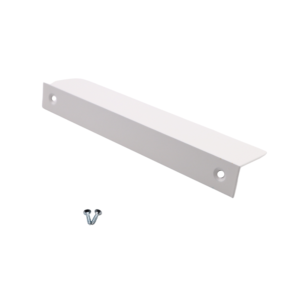 Maniglia per Mobili a profilo tondo Bianco - 128mm (Lunghezze totali 148mm)