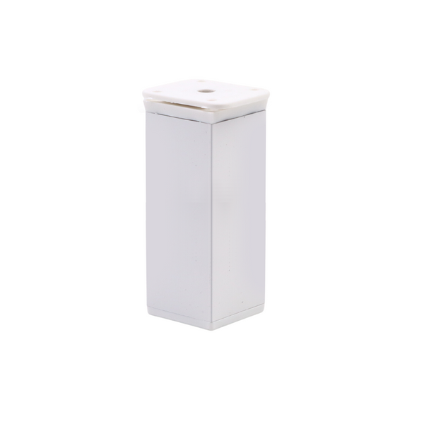 Piedini per Mobili regolabili 40x40mm - Altezza 100mm - Bianco