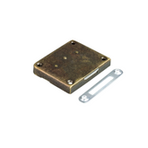 Serratura per mobili 49x60mm - Oro antico