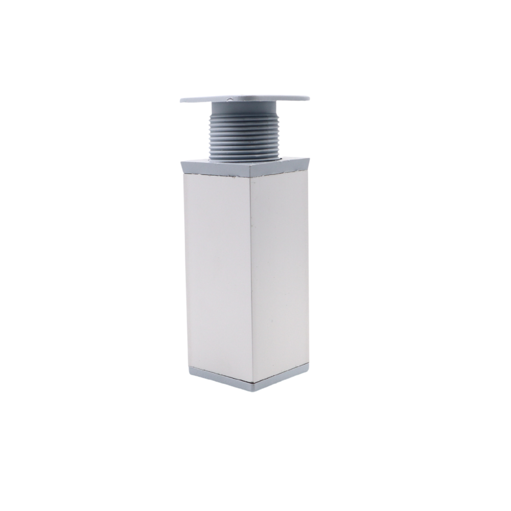 Piedini per Mobili regolabili 40x40mm - Altezza 100mm - Alluminio