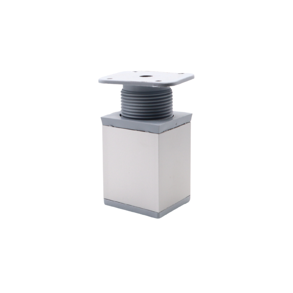Piedini per Mobili regolabili 40x40mm - Altezza 60mm - Alluminio