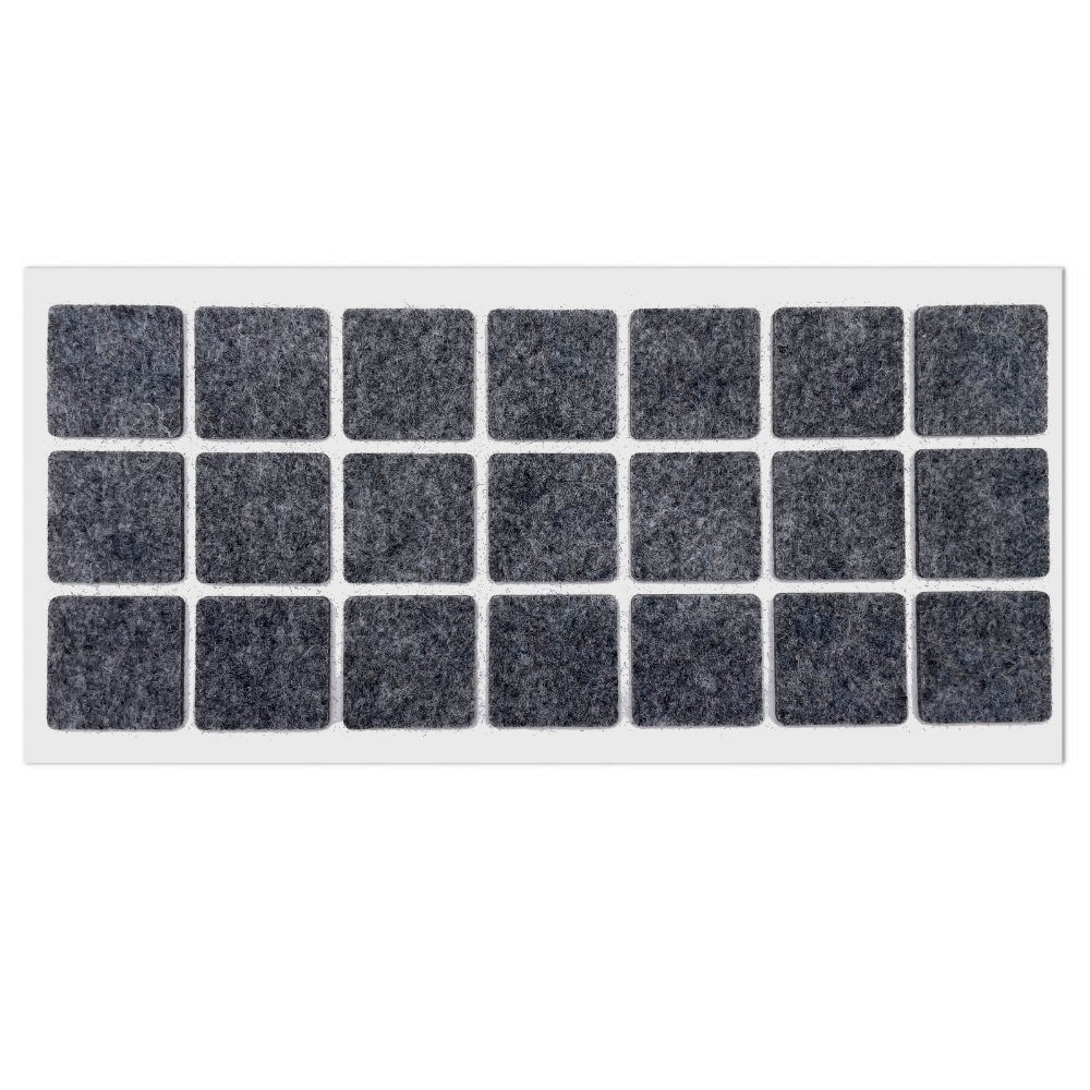 Feltrini adesivi per Mobili 30x30mm - Grigio