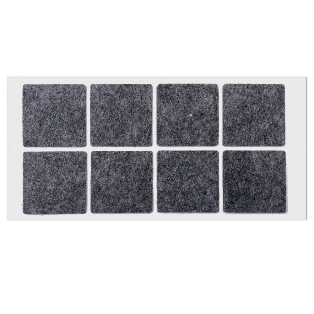 Feltrini adesivi per Mobili 50x50mm - Nero, Marrone, Bianco, Grigio