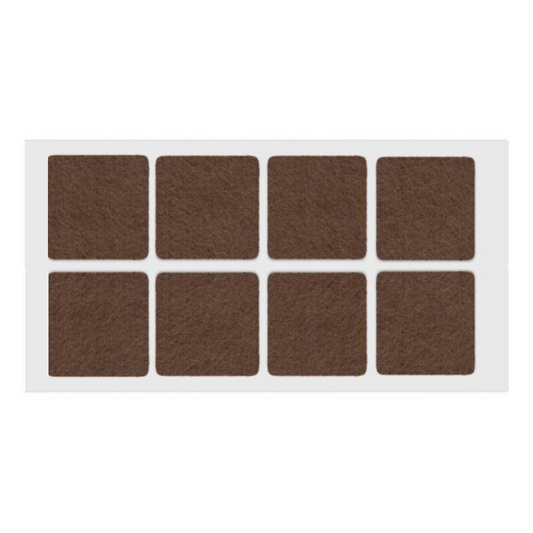 Feltrini adesivi per Mobili 50x50mm - Nero, Marrone, Bianco, Grigio