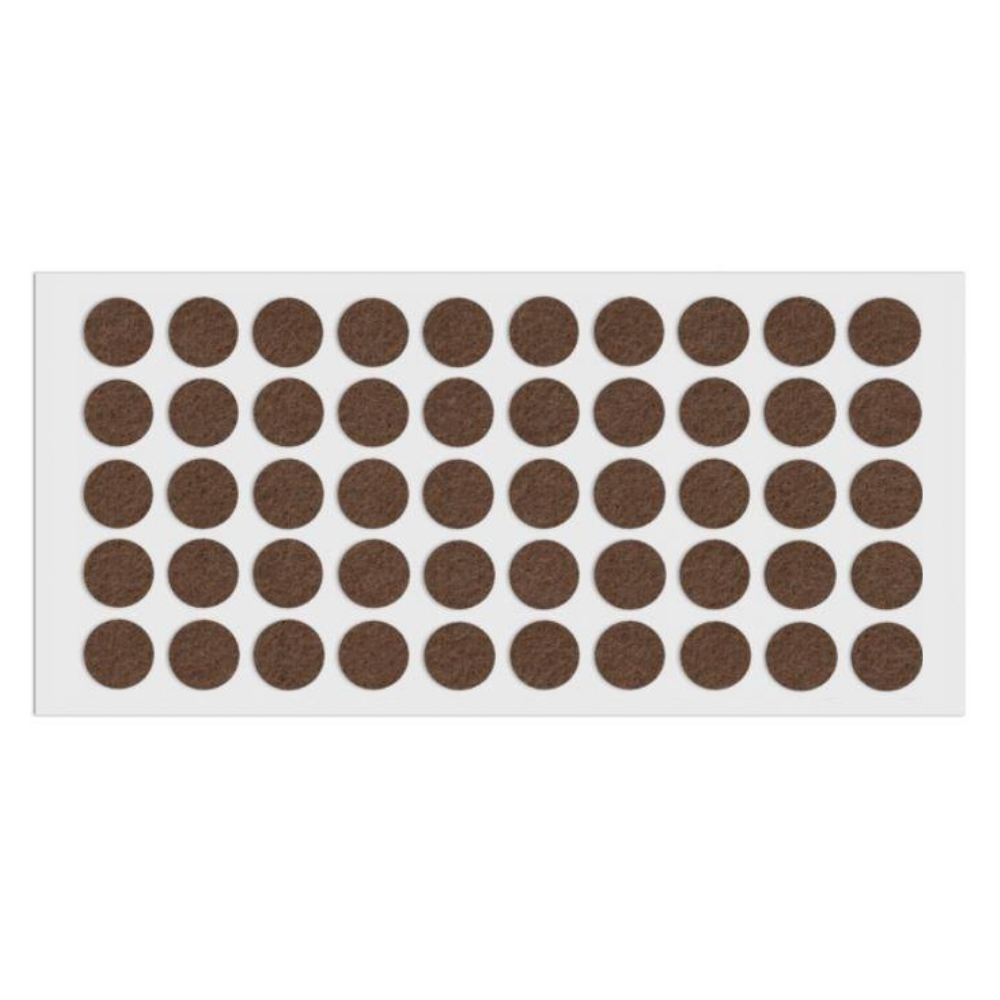 Feltrini adesivi per Mobili Ø18mm - Marrone