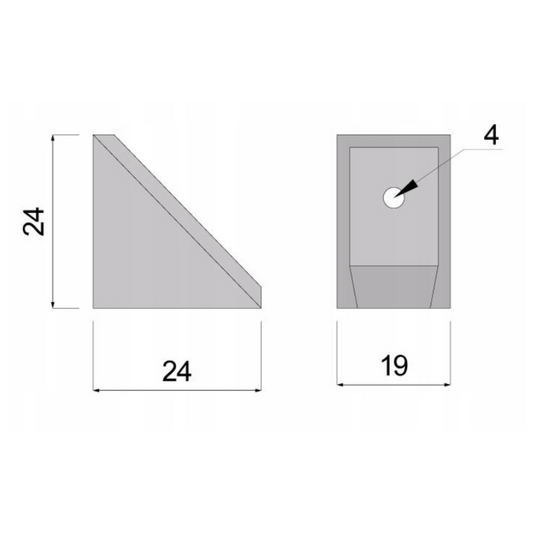 Supporti per mensole con copertura separata