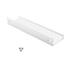 Maniglia per Mobili in Alluminio Bianco - 128mm (Lunghezze totali 148mm)