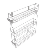 Cestello estraibilie per cucina 20cm - 3 ripiani - Cromo