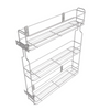 Cestello estraibilie per cucina 15cm - 3 ripiani - Cromo