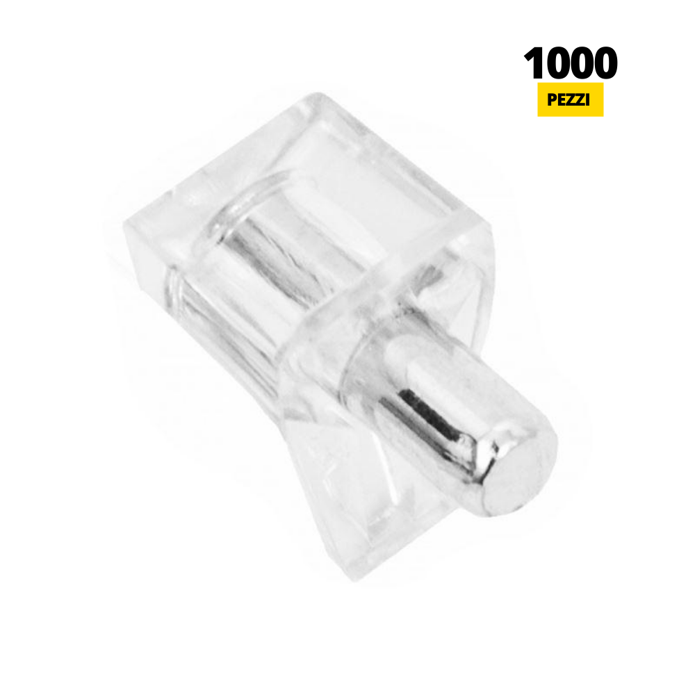 Reggipiano per mensole Ø5mm (1000 pz) - metallo-plastica