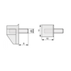 Reggipiano per mensole Ø5mm (1 pz) - metallo-plastica