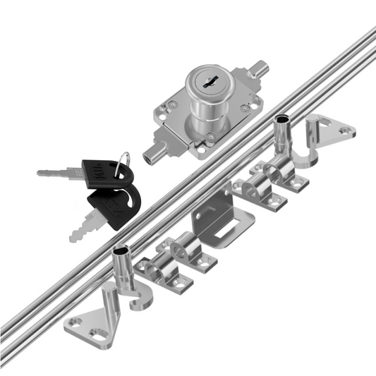 Serratura a barra allungabile 19x22mm, 2 barre L-1000mm