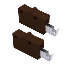 Staffa per mobili, universale L+R - 2D Eco - Marrone scuro