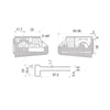 Staffa regolabile per mobile 3D Premium - Marrone