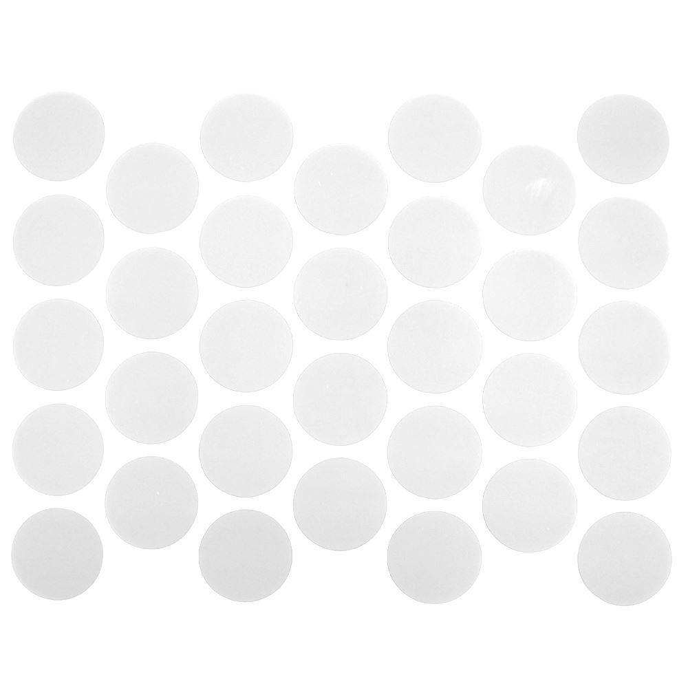 Tappi coprivite adesivi - Bianco opaco Ø18