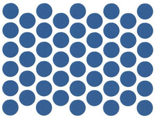 Tappi coprivite adesivi - Blu Ø14
