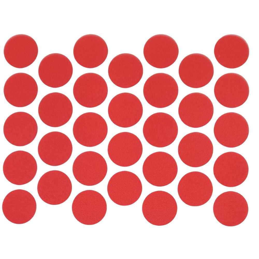 Tappi coprivite adesivi - Rosso Ø18