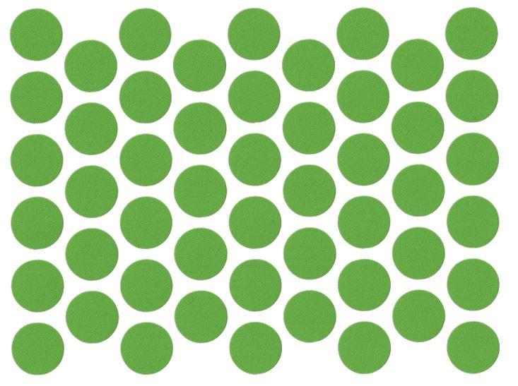 Tappi coprivite adesivi - Verde Ø14