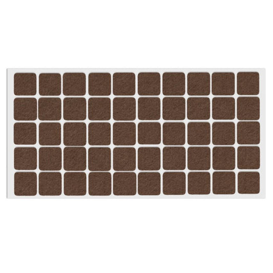 Feltrini adesivi per Mobili 20x20mm - Nero, Marrone, Bianco NTP Marrone