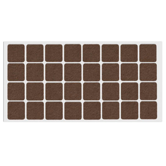 Feltrini adesivi per Mobili 25x25mm - Nero, Marrone, Bianco NTP Marrone