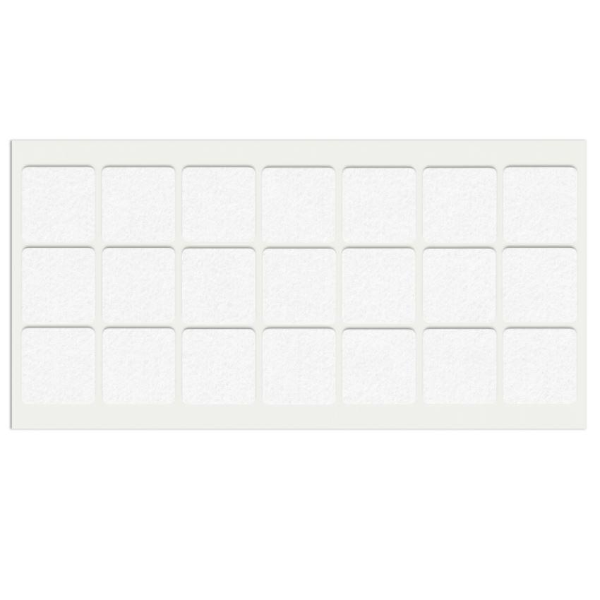 Feltrini adesivi per Mobili 30x30mm - Nero, Marrone, Bianco NTP Bianco