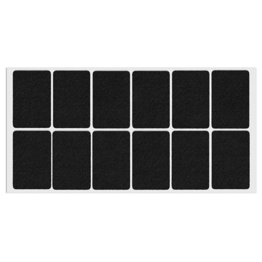 Feltrini adesivi per Mobili 35x55mm - Nero, Marrone, Bianco NTP Nero