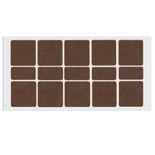 Feltrini adesivi per Mobili 40x40mm - Nero, Marrone, Bianco NTP Marrone