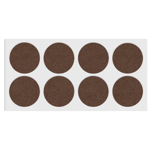 Feltrini adesivi per Mobili Ø50mm - Nero, Marrone, Bianco NTP Marrone