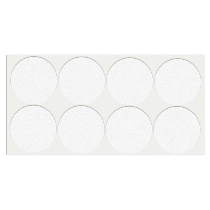 Feltrini adesivi per Mobili Ø55mm - Nero, Marrone, Bianco NTP Bianco