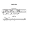 Guide per cassetti push pull 300mm - H45 (sinistra e destra)