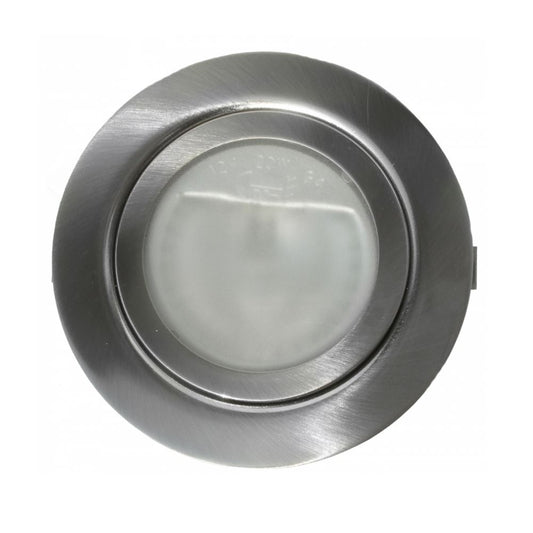 Lampada alogena rotonda NTP Acciaio spazzolato