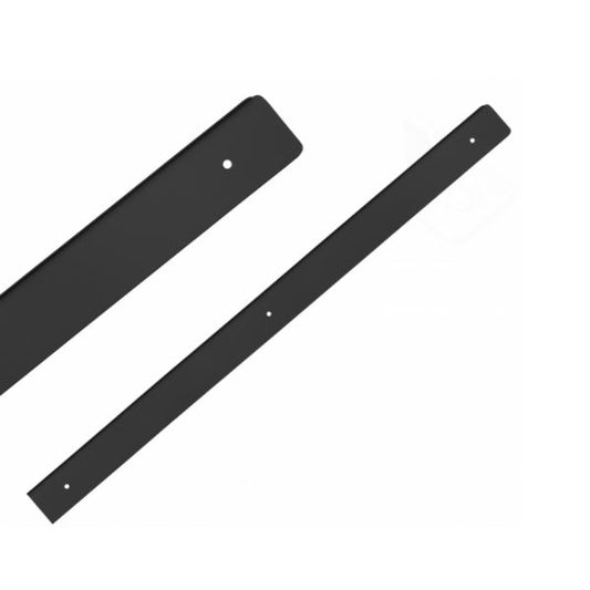 Listello per piano di lavoro 38mm R-3 - Nero anodizzato NTP A destra
