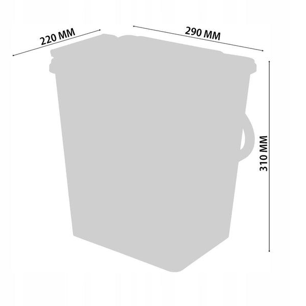 Hachiman Tap Trash Pattumiera L 10L | Colore Azzurro | Per Casa O Ufficio