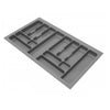 Portaposate per cassetti 300-1200mm - Profondità: 490mm - Metallico Cutlery Tray NTP 900mm