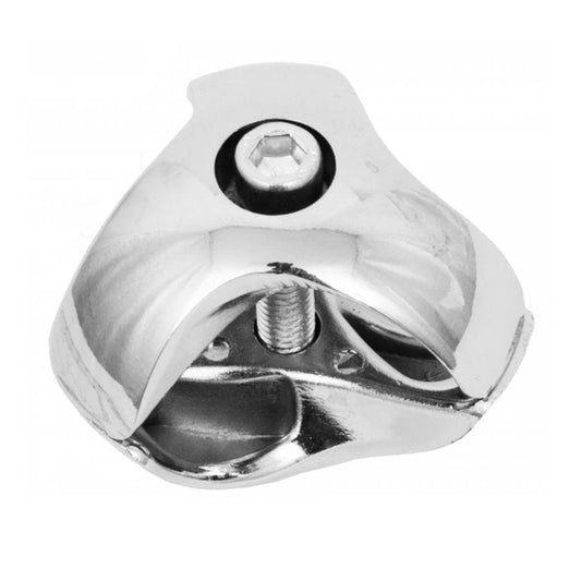Triplo connettore per asta appendiabiti 25mm - Cromo NTP A destra