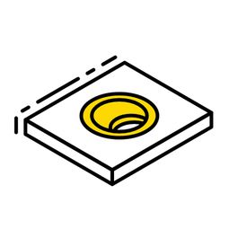 Passacavi per scrivania