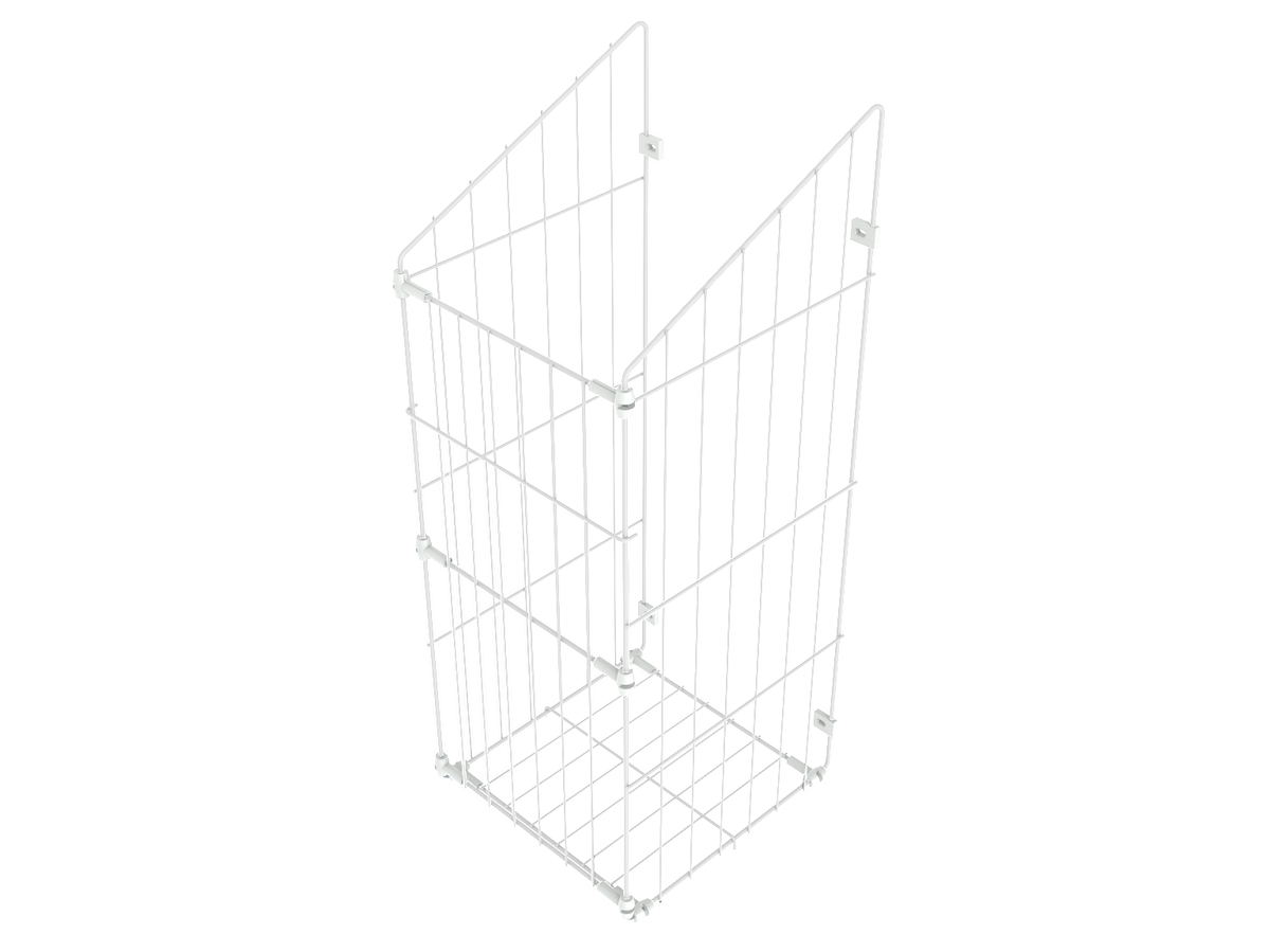 Cesto portabiancheria pieghevole per mobile 60cm - Bianco