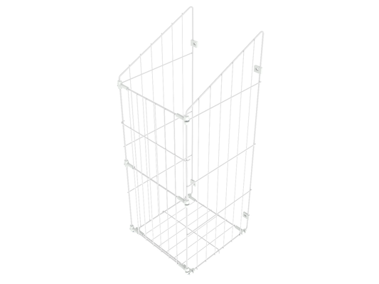 Cesto portabiancheria pieghevole per mobile 60cm - Bianco