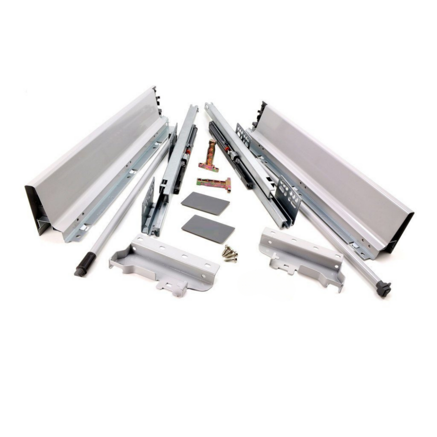 Sistemi per cassetti ammortizzate Mezzo - Altezza 142mm - Argento