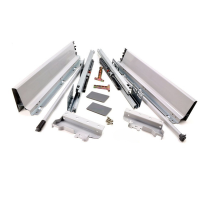 Sistemi per cassetti ammortizzate Mezzo - Altezza 142mm - Argento