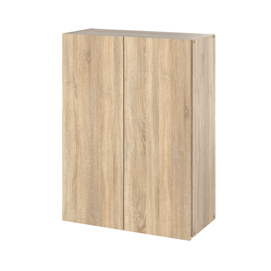 EMILY Mobile da bagno con ante e ripiani - Rovere Sonoma H80cm L60cm P30cm